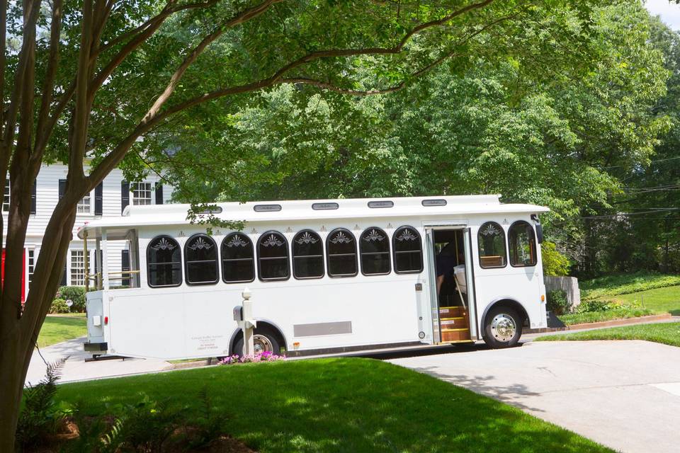 Wedding party transportation