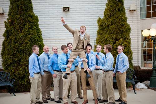 Groom and groomsmen