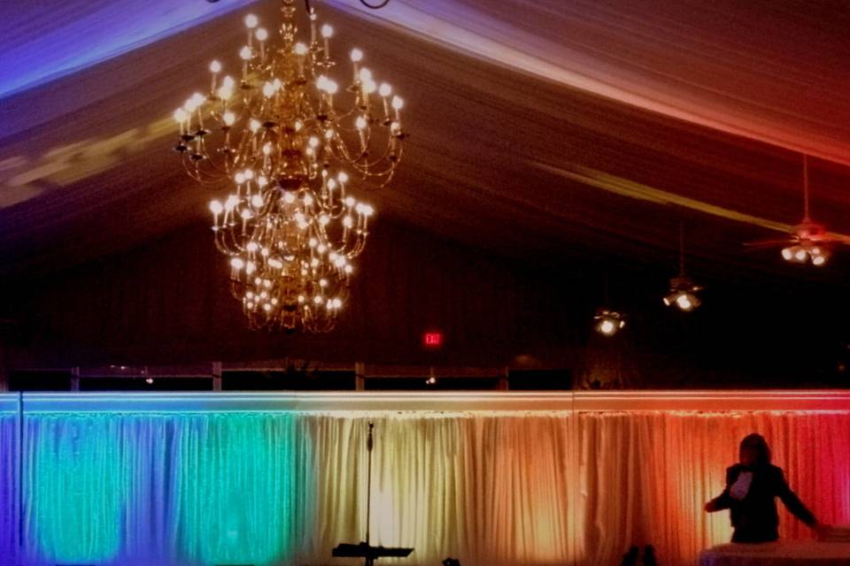 Rainbow colored lights