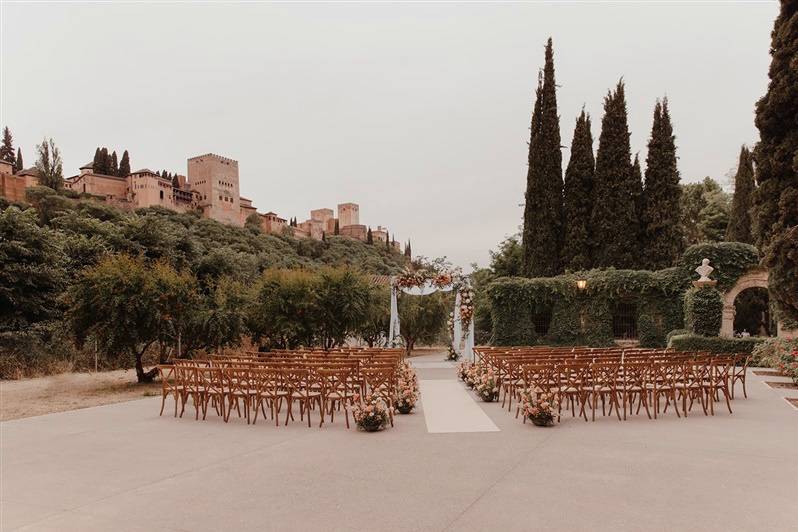 Wedding with views to Alhambra