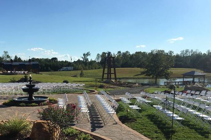 Wedding ceremony set-up