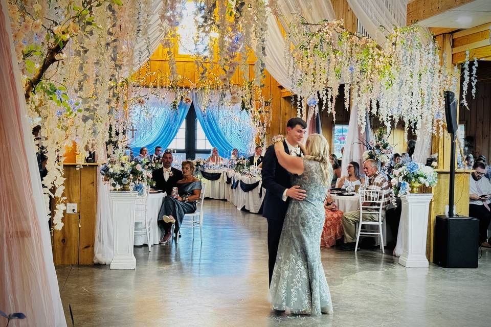 Mom and son dance