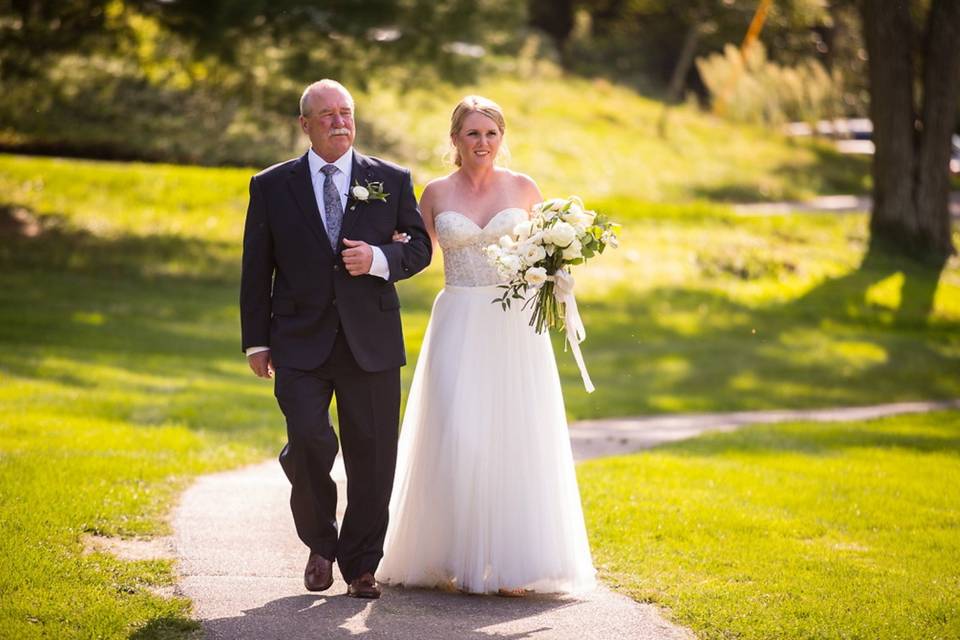 Dad and Daughter Walk