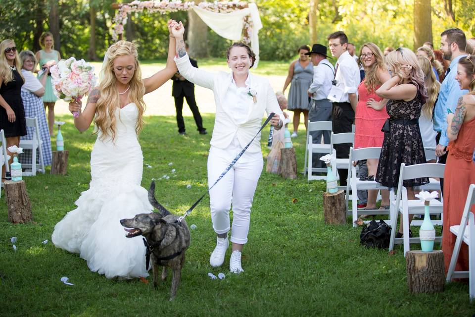 Walking down the aisle