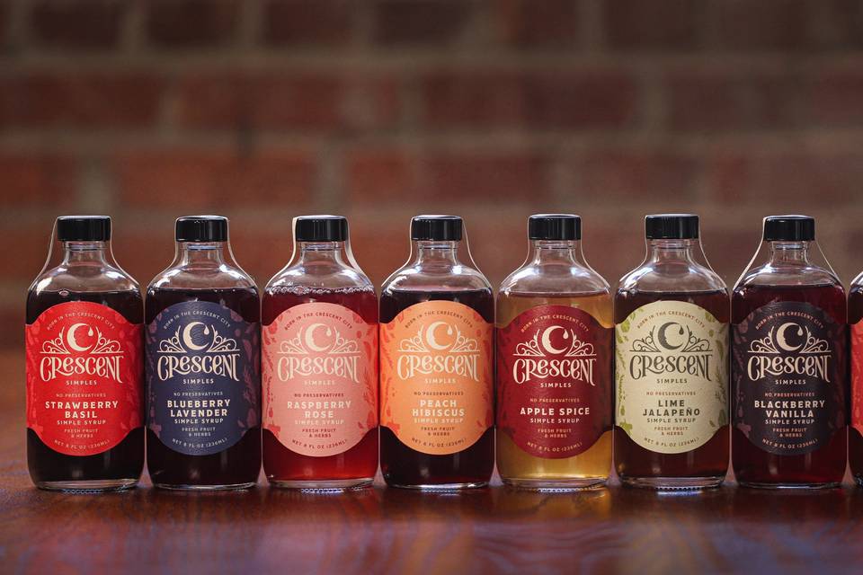 Full line of syrups