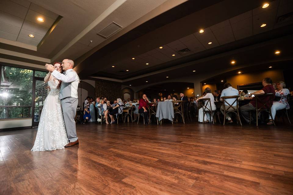 Couple Dancing in Lower Level