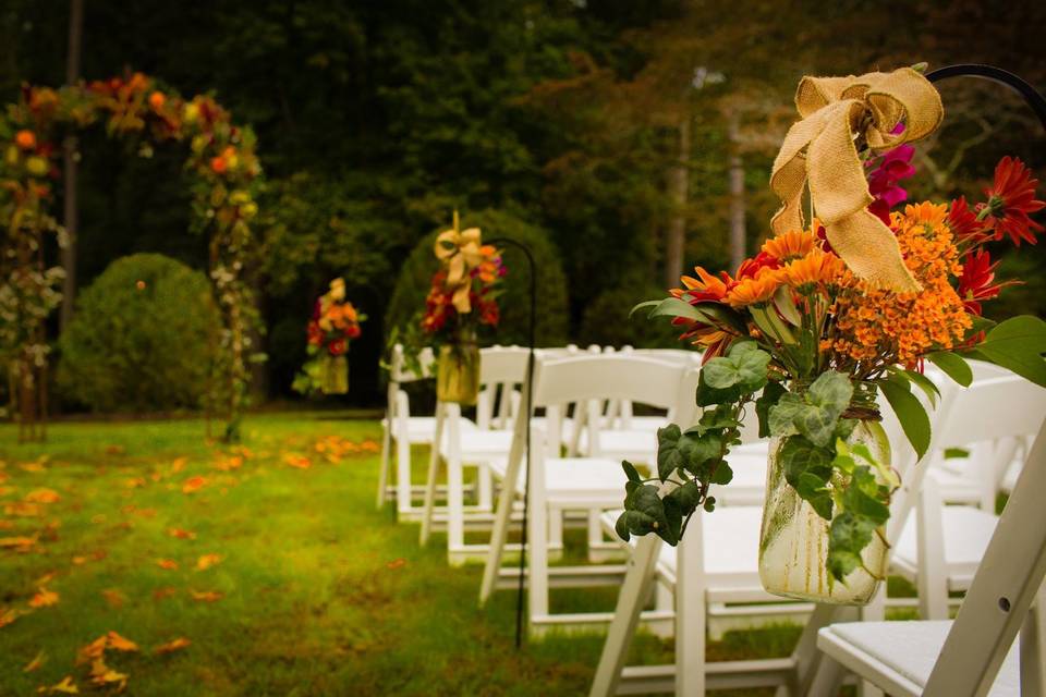 The ceremony lawn is ready