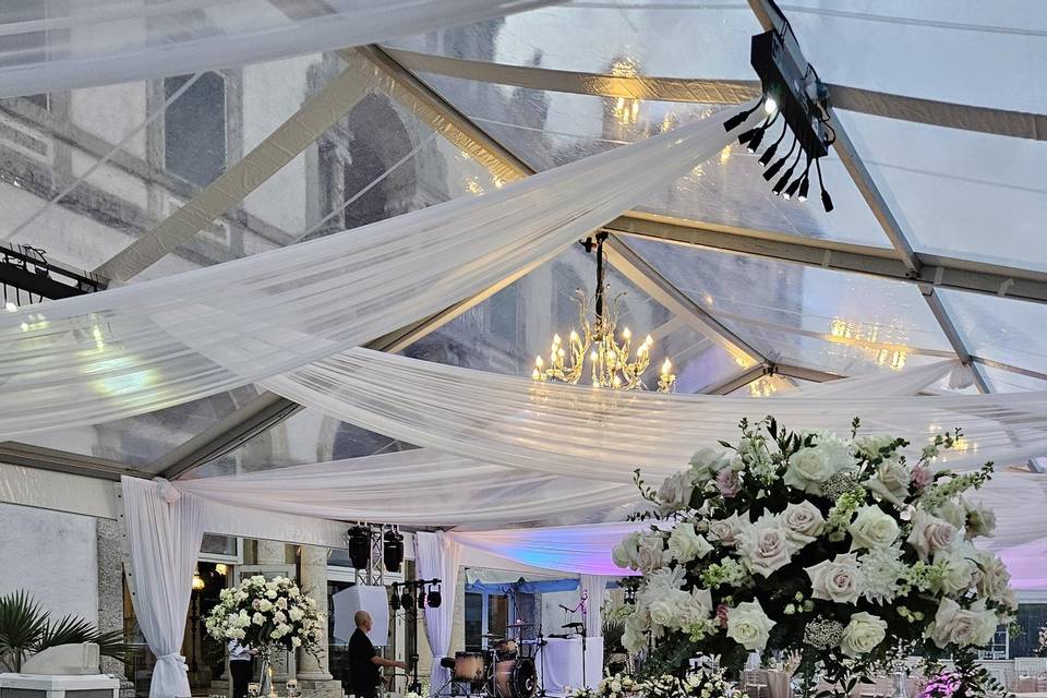 High and low centerpieces