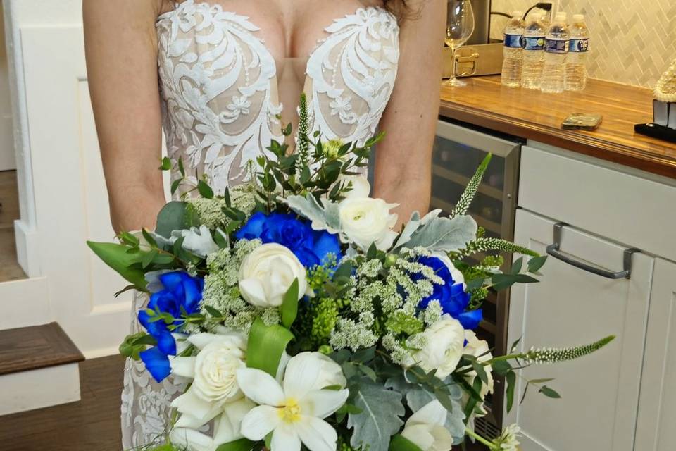 Whimsical bridal bouquet