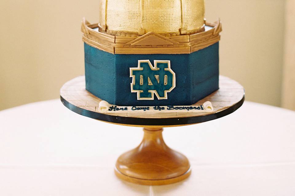 Custom Groom's College Cake