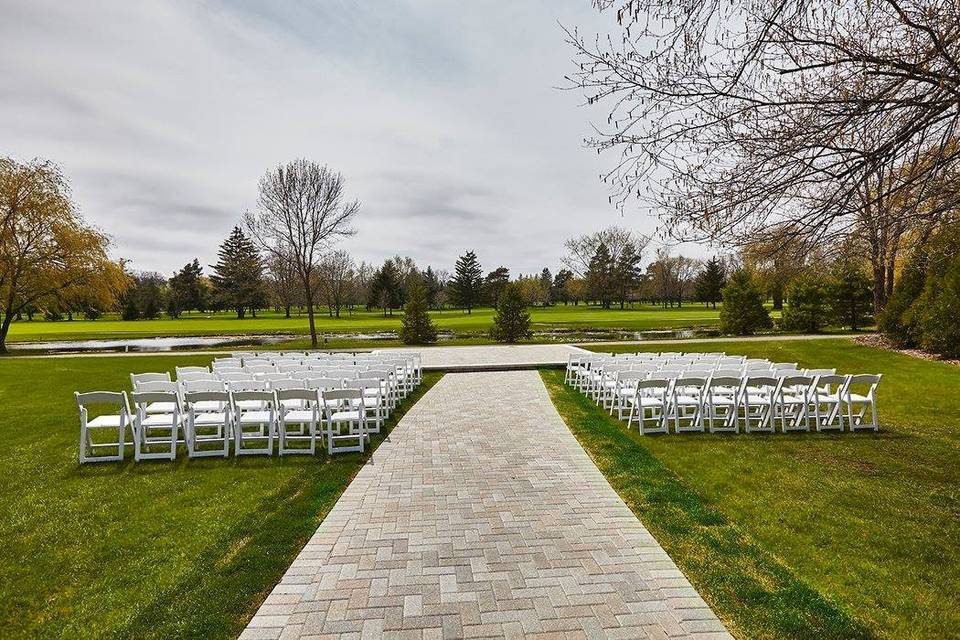 New Ceremony Site for 2016! Amazing backdrop for outdoor weddings