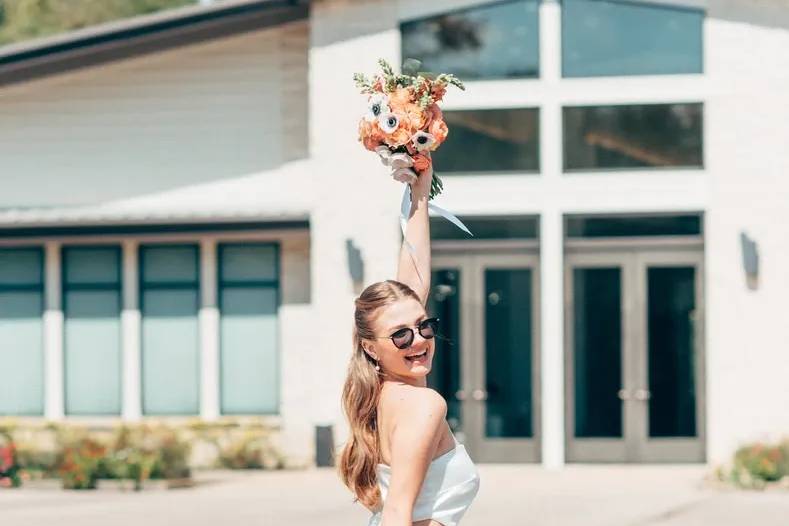 Happy Bride at 15 Acres