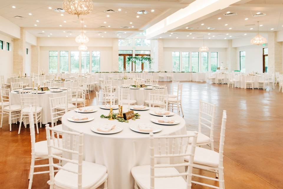 Modern, elegant reception