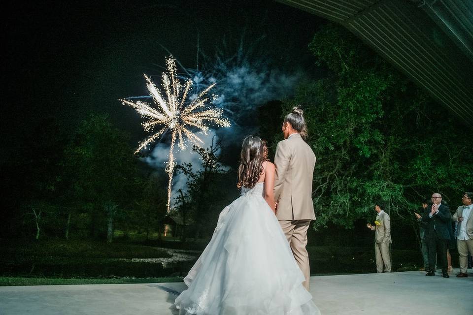 Fireworks Over The Pond