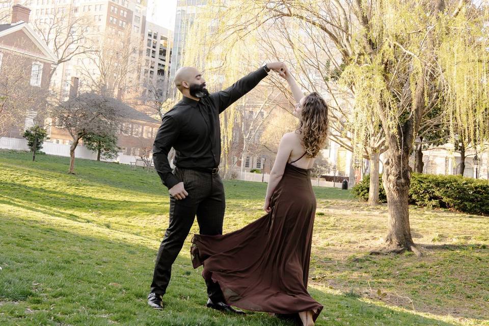 A timeless embrace captured.