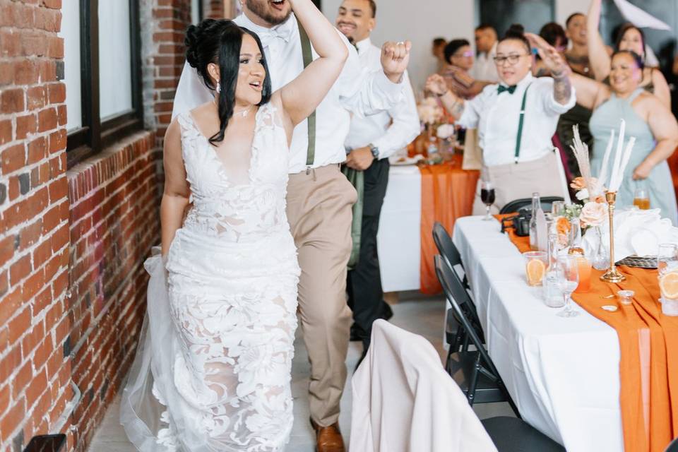 Chic, editorial wedding moment