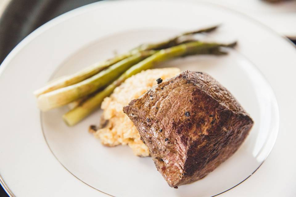 Plated Filet Mignon