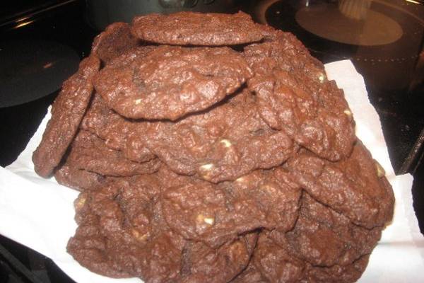 Chocolate Cholate chip cookies with sea salt