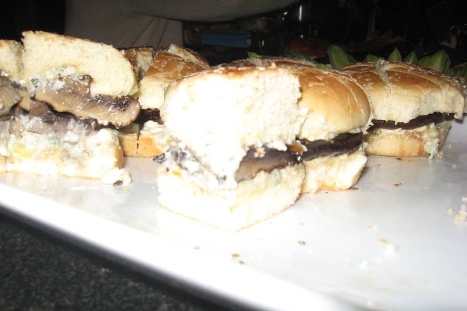 Portabella mushroom sandwich