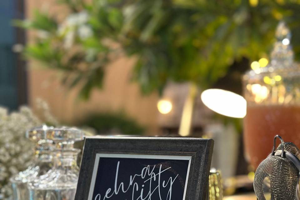 Bar menu