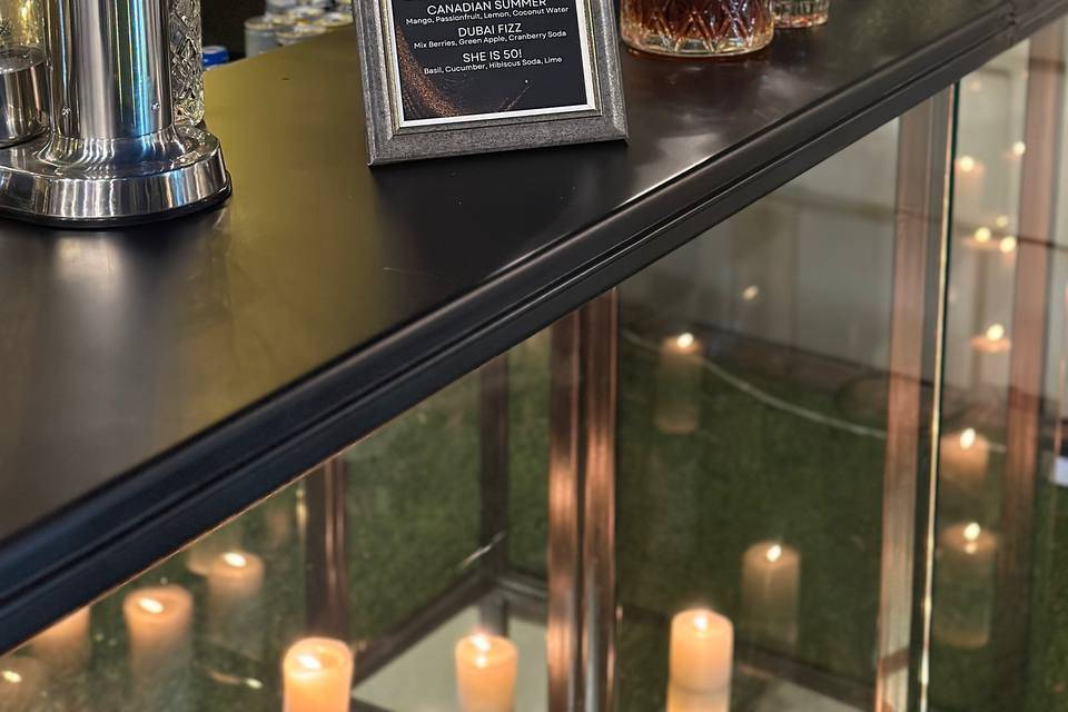 Bar setup & elements