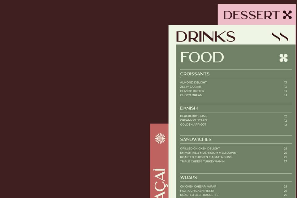 Menu Design
