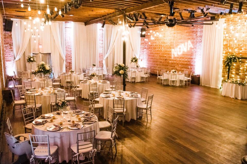 Luxurious Rose Gold and Burgundy Downtown St. Pete Ballroom Wedding