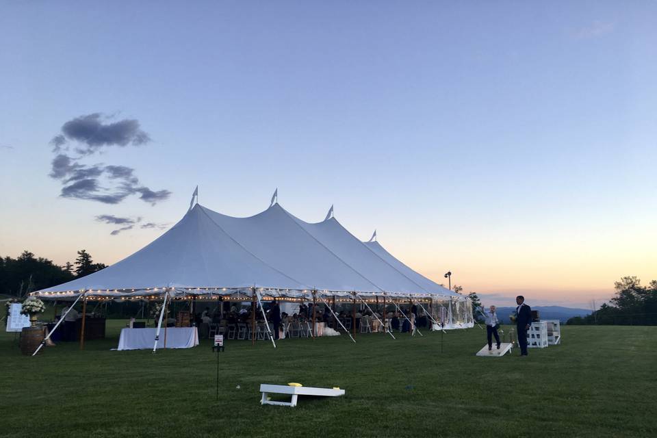 Tented reception