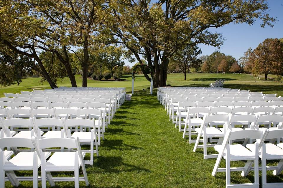 Wedding ceremony area