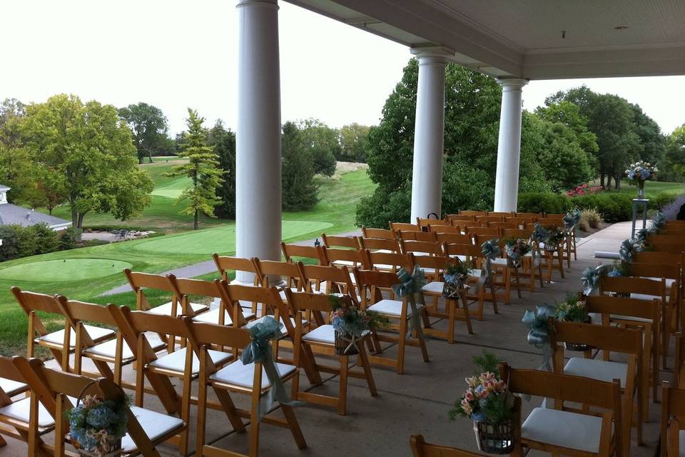 Wedding ceremony area