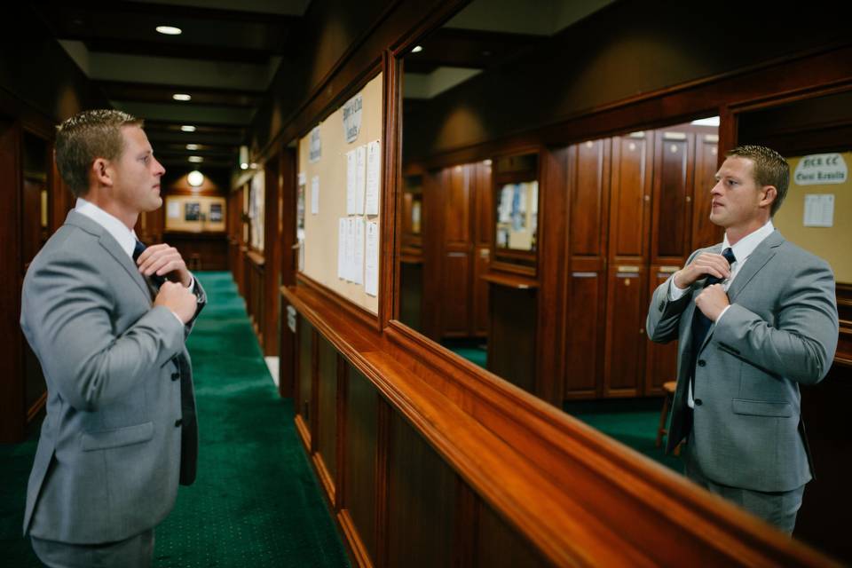 Groom portrait