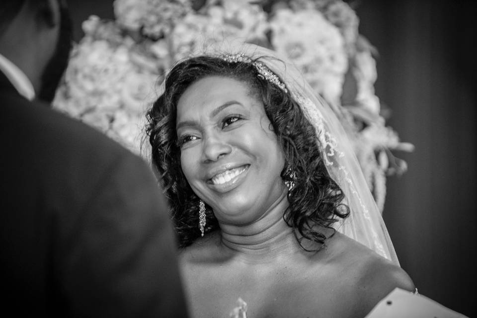 Bride natural emotions