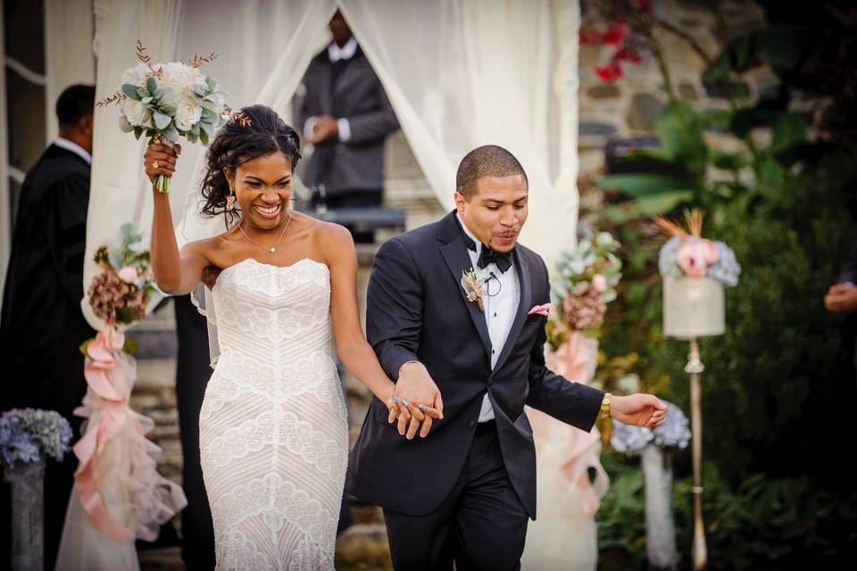 Outdoor Wedding Ceremony Exit
