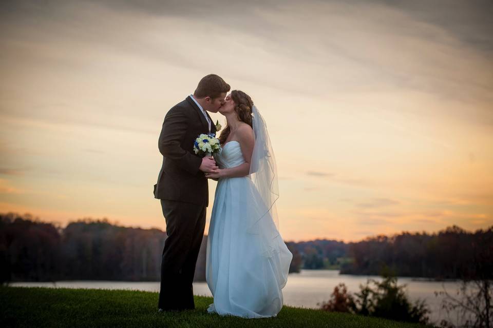 Sunset Wedding Portrait