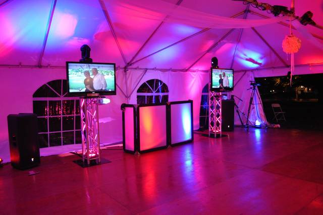 DJ Set-up with Video Screens & Intelligent Lighting