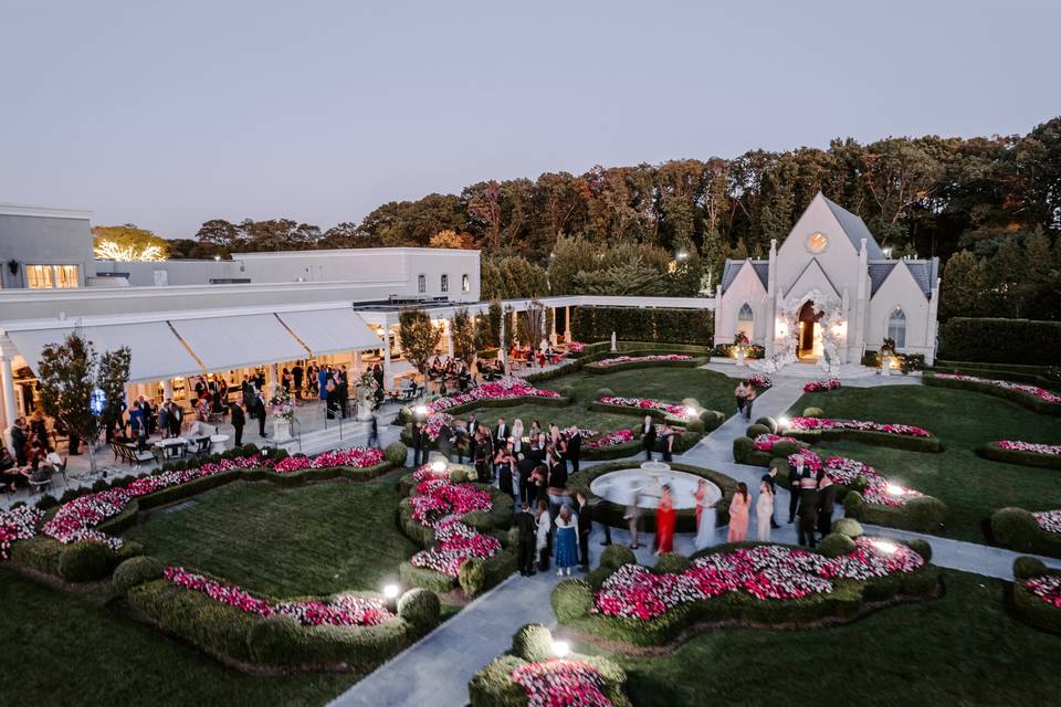 Gardens at night