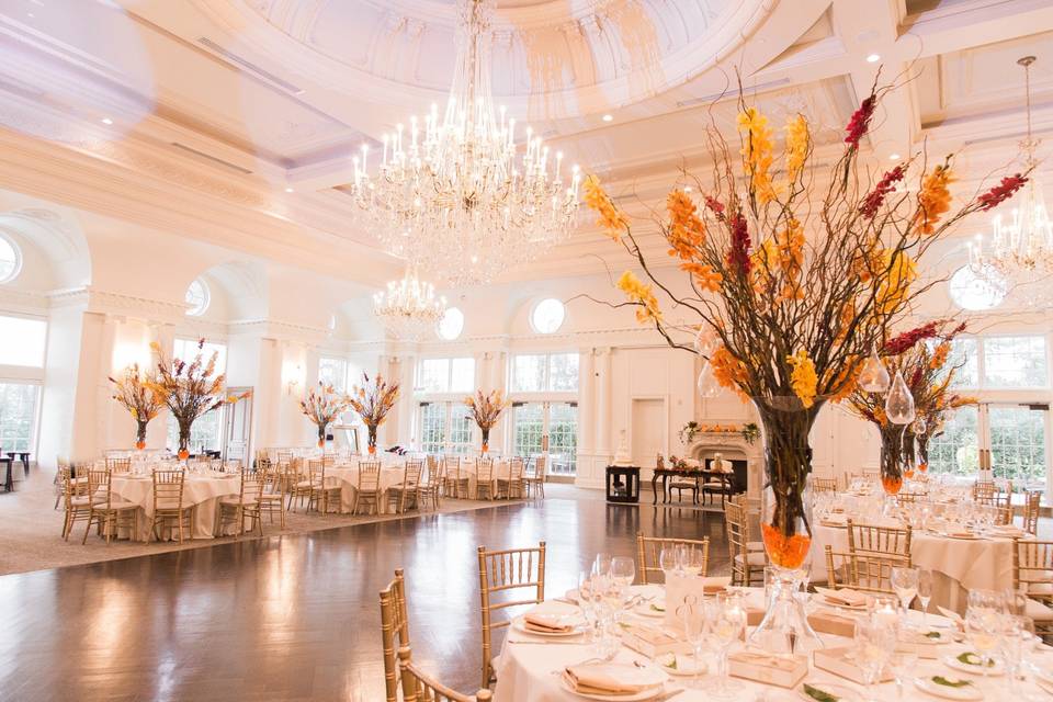 Fall inspired ballroom