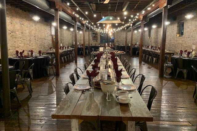 Banquet hall set-up