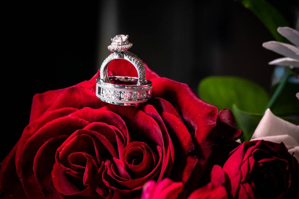 Ring with red