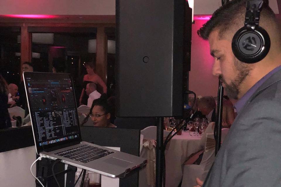 DJ V Spinning