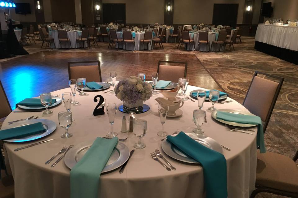 Venue table setup