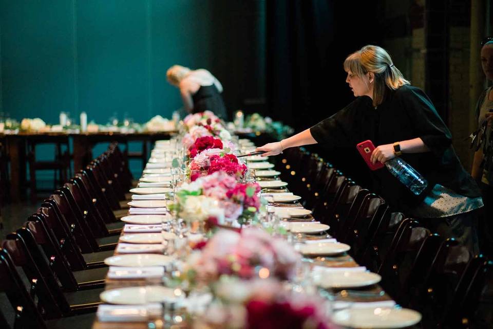 Table setting at La Peg