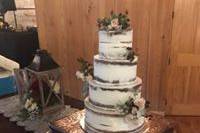 4 layered wedding cake