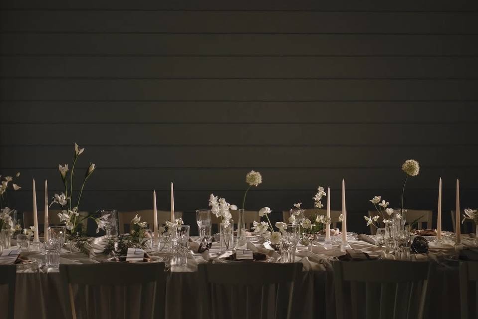 Long table centerpieces