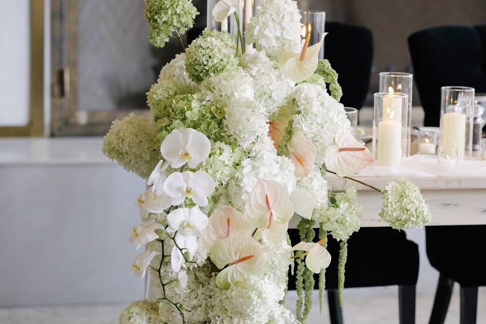 Waterfall arrangement