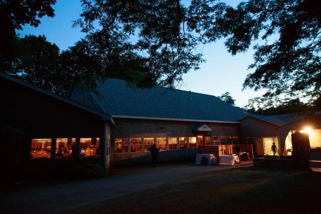 Pavilion at night