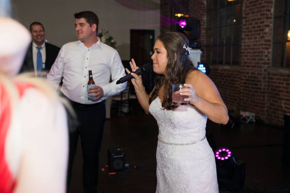 Bride rapping