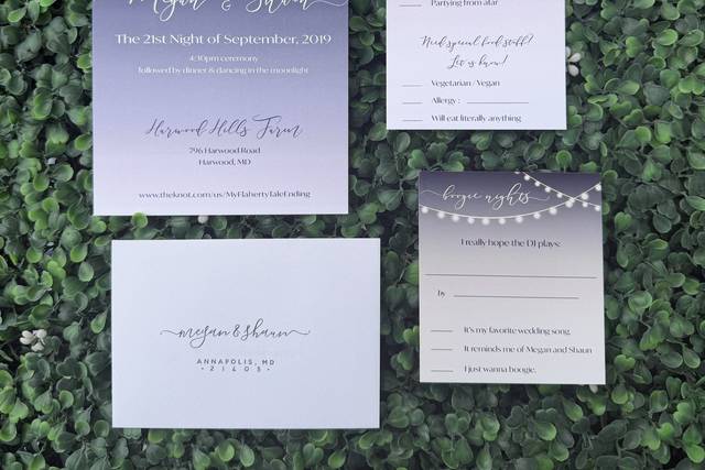 Summer Night invite suite