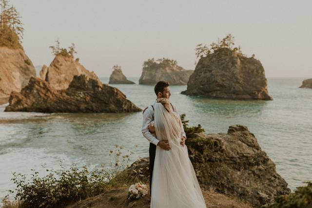 Overlooking the Oregon coast