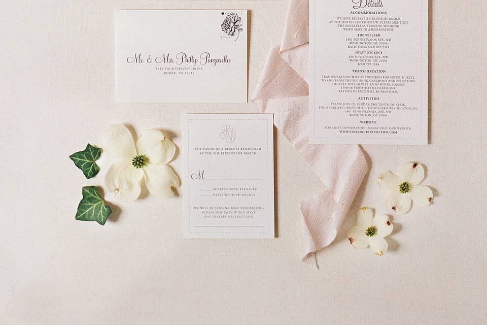 Invitation spread